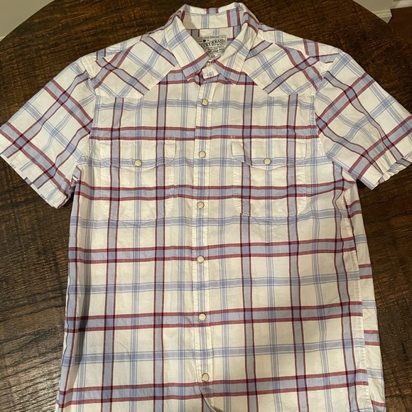 Lucky Brand short sleeve snap button shirt - Picture 1 of 4